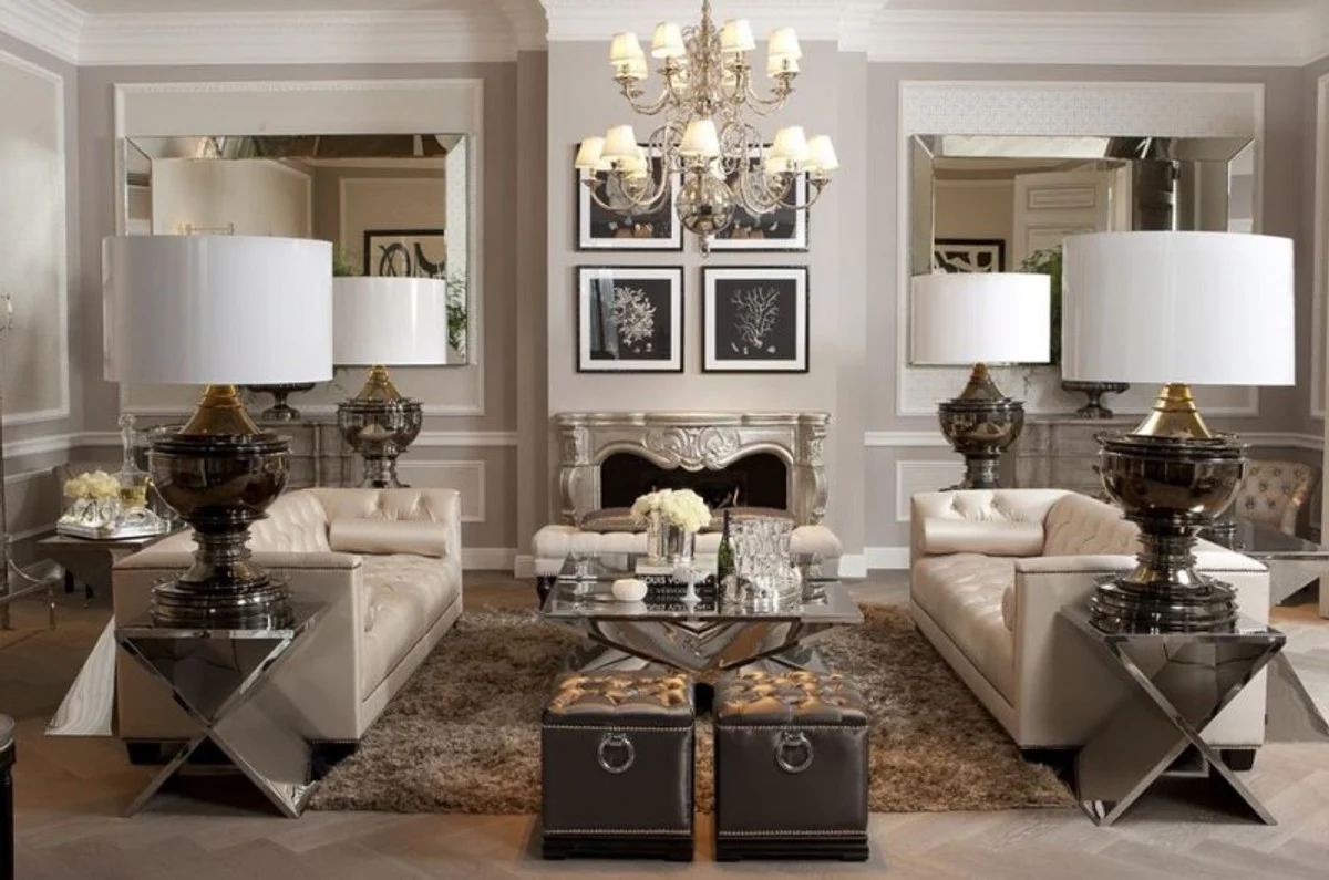 Luxury Art Deco designer side table 46 x 56 x H. 59 cm - Luxury Collection