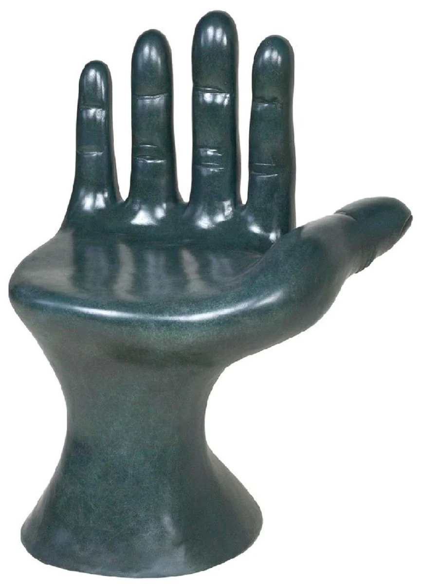 Luxury designer chair hand ocean blue 60 x 50 x H. 89 cm - Fiberglass chair - Luxury furniture - Designer furniture - Fiberglass furniture