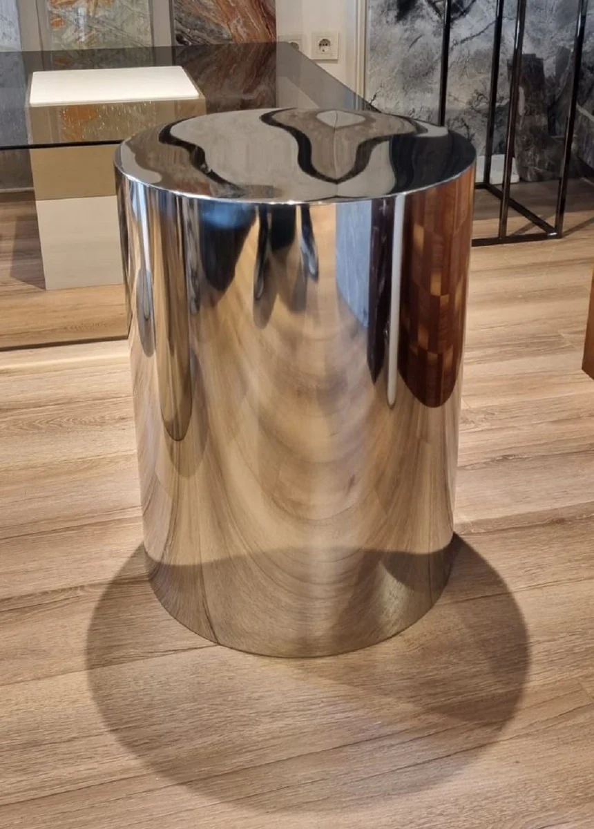 Luxury Metal Side Table Set Silver - Luxury Living Room Furniture