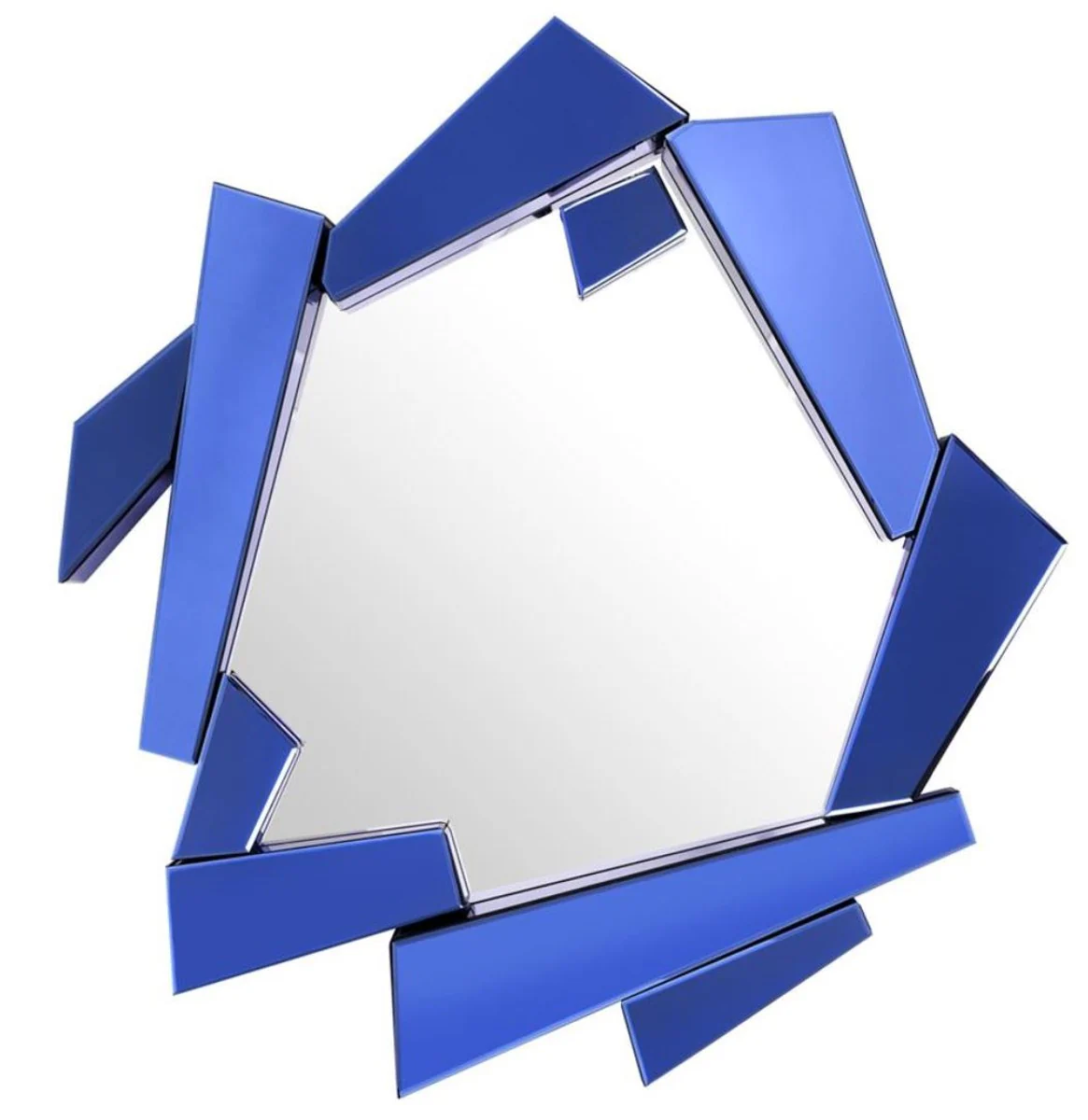 Luxury living room mirror blue 102 x H. 123 cm - designer collection