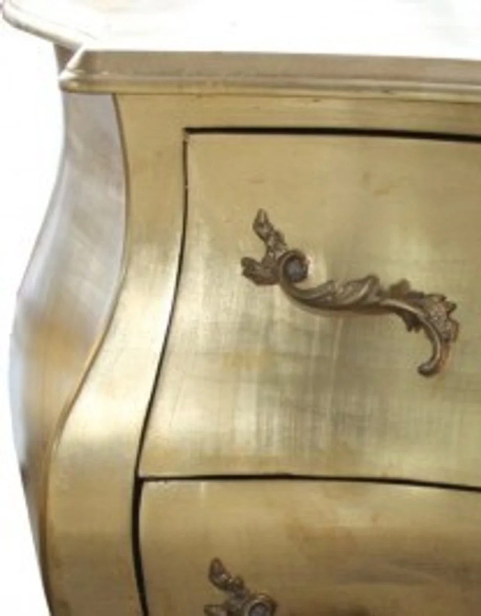 Baroque chest of drawers gold - handmade from solid wood