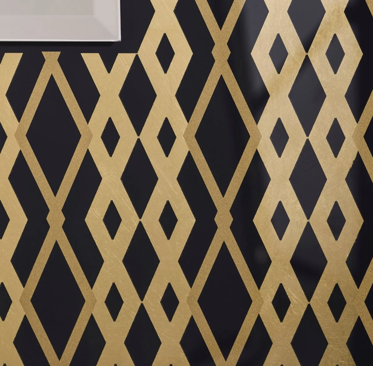 Designer wall mirror black / bronze / gold 99 x H. 127 cm - living room mirror - cloakroom mirror - luxury quality