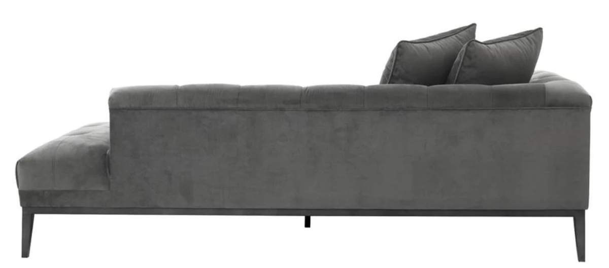 Luxury sofa dark gray left side 220 x 96 x H. 66 cm - Hotel Furniture