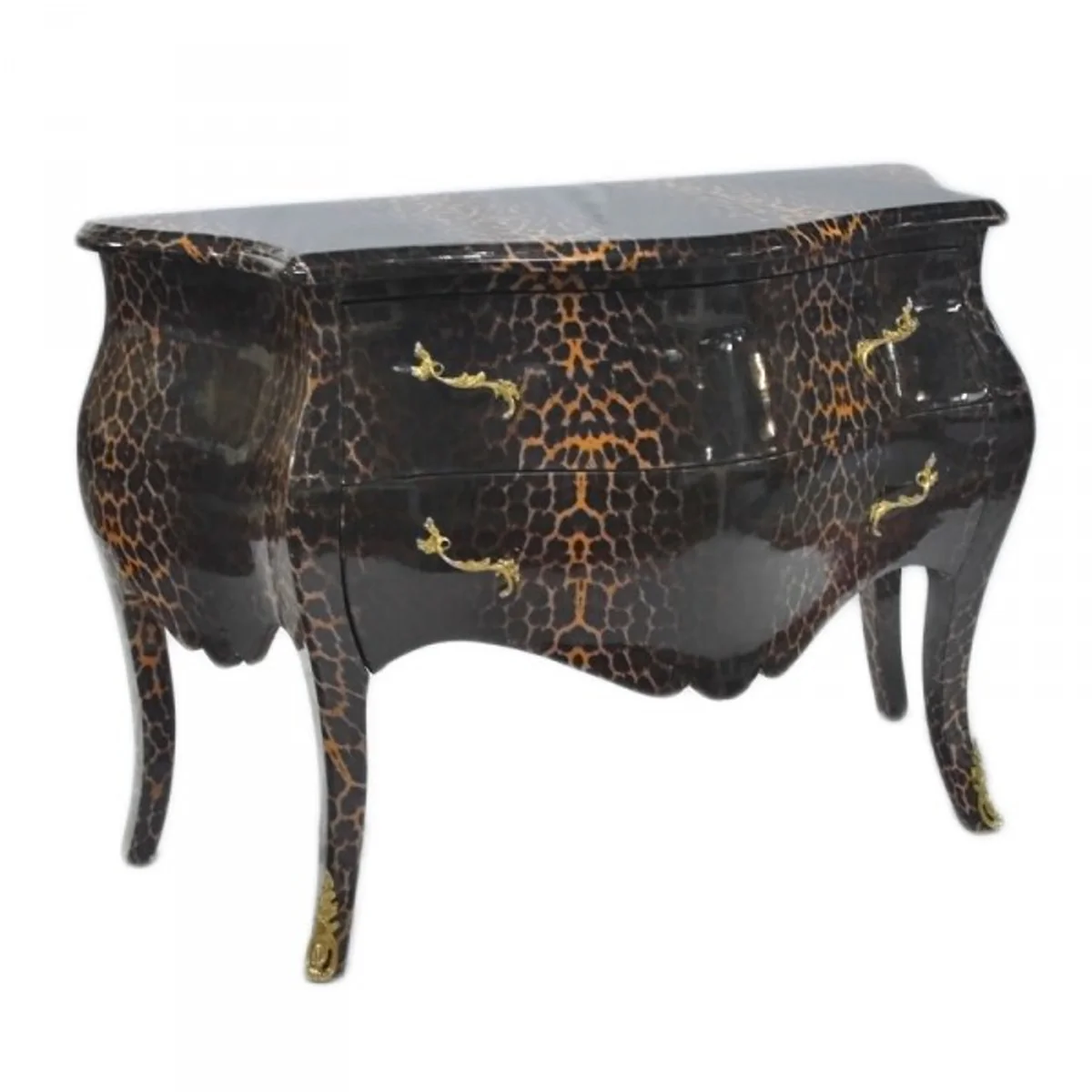 Barock Kommode in Leopard Look