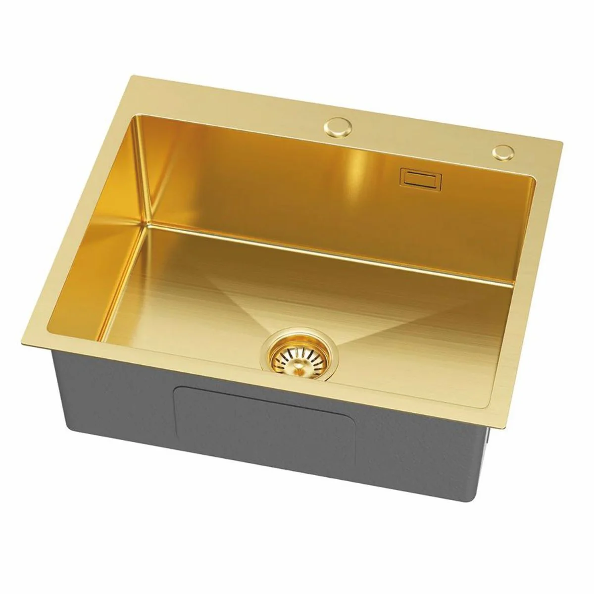 Luxury stainless steel sink gold 60 x 50 x H. 21 cm - Kitchen accessories