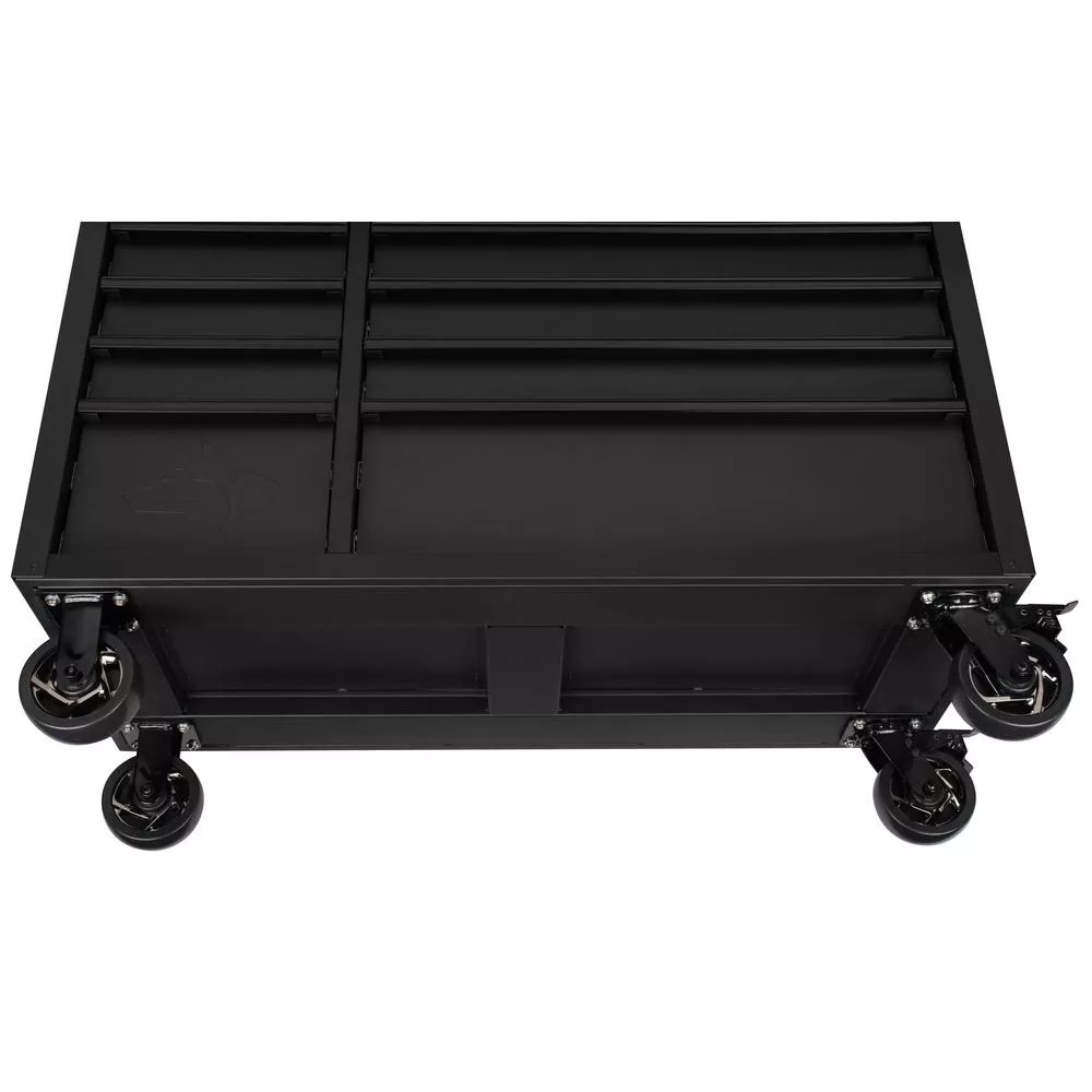 INDUSTRIE 52 IN. W X 21.5 IN. D 15-DRAWER TOOL CHEST UND ROLLING CABINET COMBO MIT LED LIGHT IN MATTE BLACK