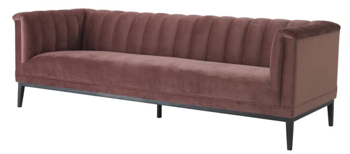 Luxury sofa old pink 230 x 86 x H. 75 cm - living room furniture