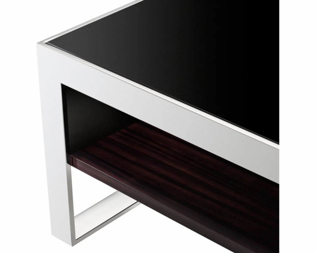 Art Deco luxury coffee table ebony 140 x 80 x H. 35 cm - living room salon table - luxury furniture