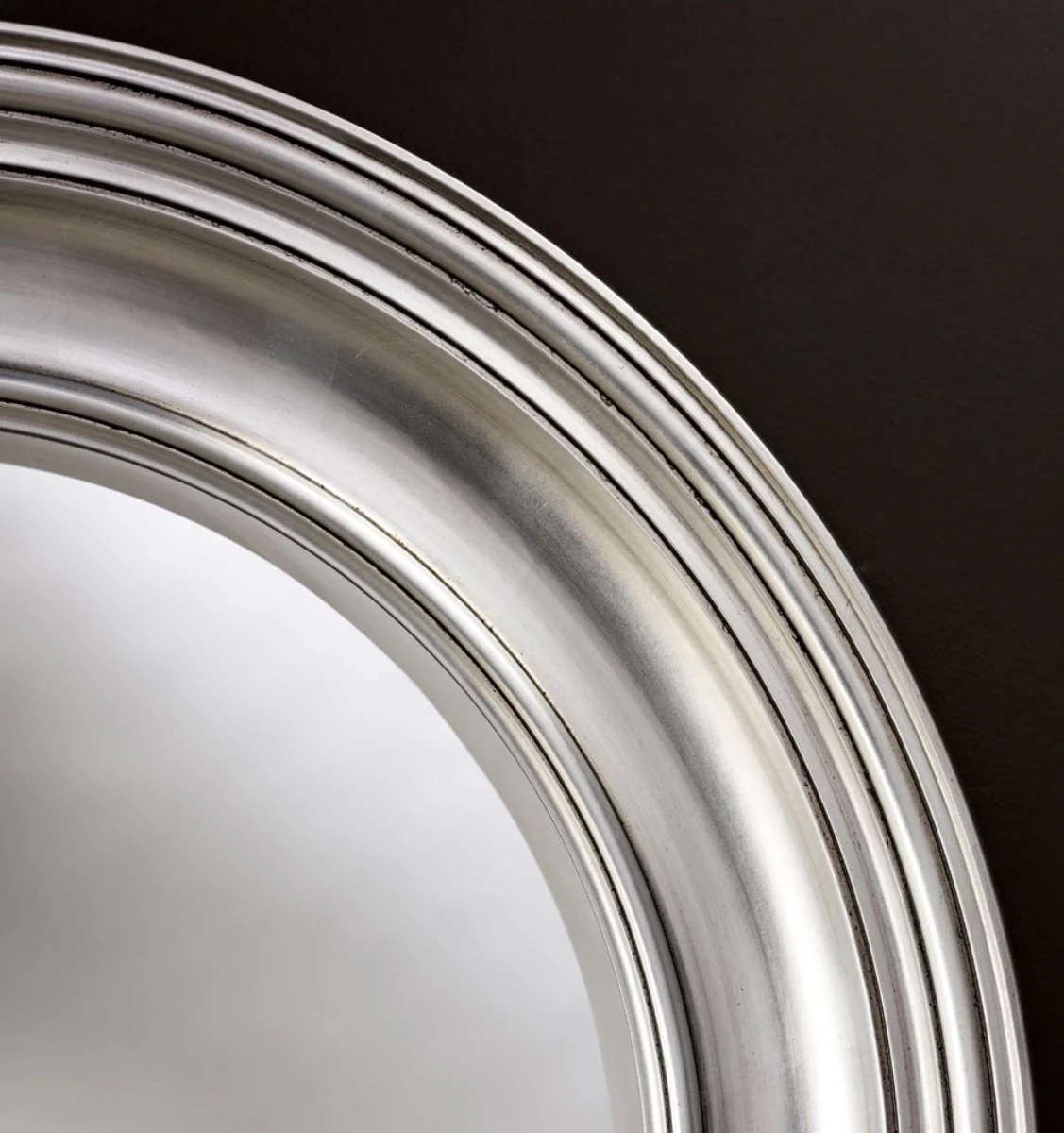 Luxury living room mirror silver Ø 102 cm - living room wall mirror