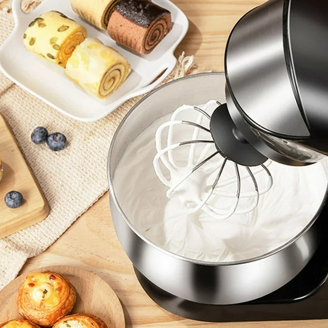 HKEEY Stand Mixer��5.5 Quart Stainless Steel Bowl, Food Mixer, Kitchen Electric Mixer with Dough Hook, Wire Whip & Beater