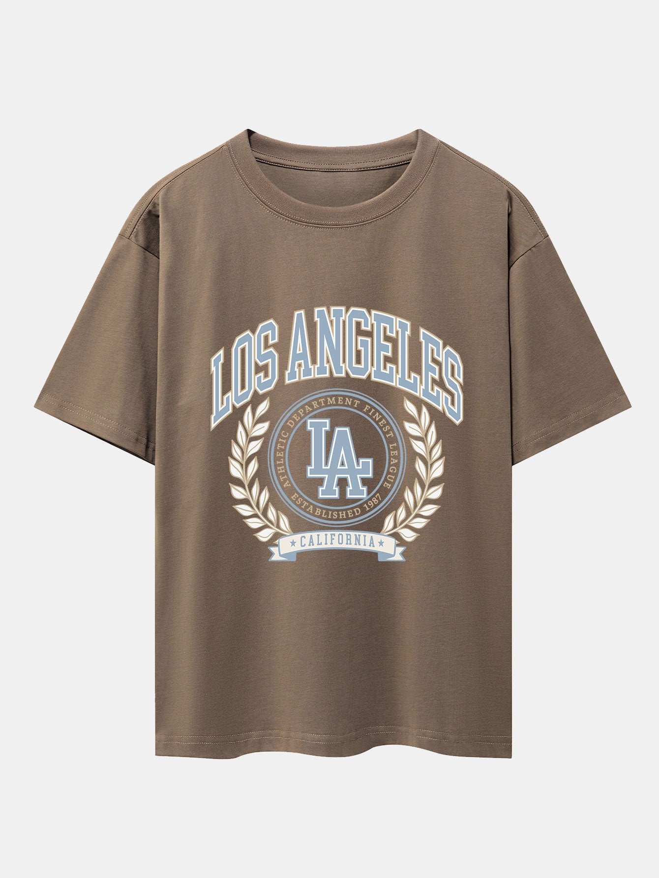 Los Angeles Varsity Print Heavy Weight Oversize T-Shirt