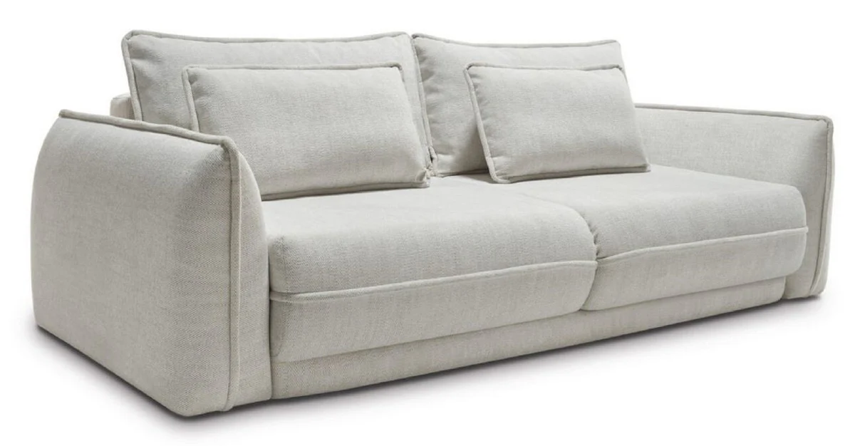 Luxury sofa gray 253 x 120 x H. 74 cm - Living room sofa with sleeping function - Living room furniture - Luxury furniture - Luxury interior