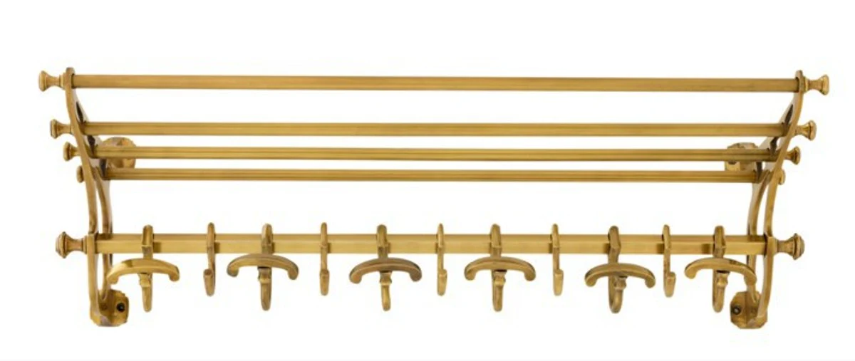 French luxury wall coat rack brass colored stainless steel coat rack holder Mod Orleans - coat rack antique style baroque art nouveau hotel, cafe restaurant furniture