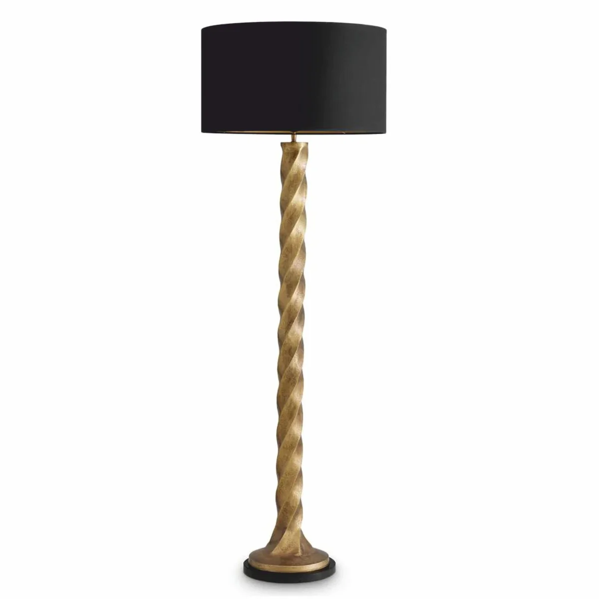 Luxury floor lamp vintage brass / black H. 164 cm - Luxury Lights