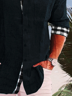 Hardaddy® Cotton Plaid Patchwork Casual Shirt