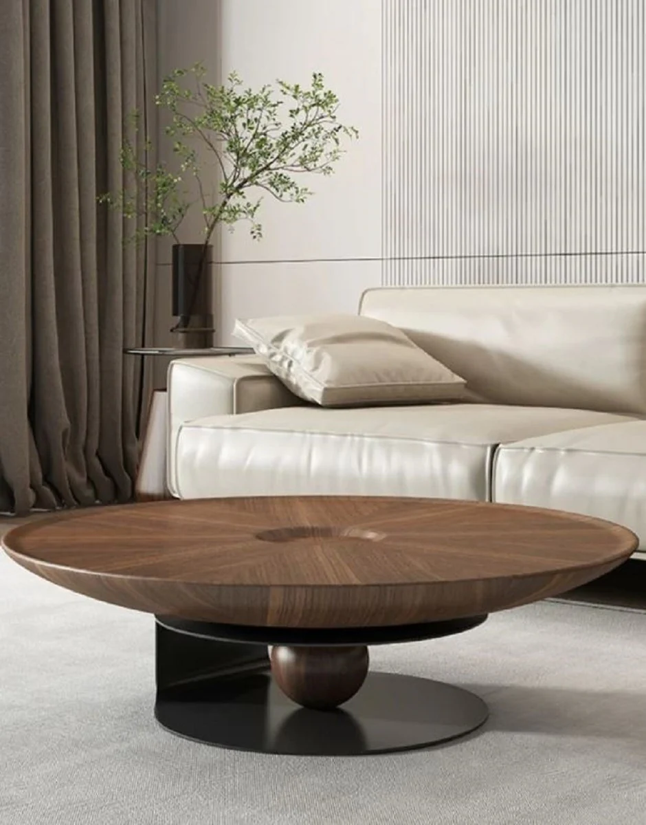 Luxury coffee table Ø 80 x H. 28 cm - Round living room table - Living room furniture - Hotel furniture - Luxury quality - Made in Italy
