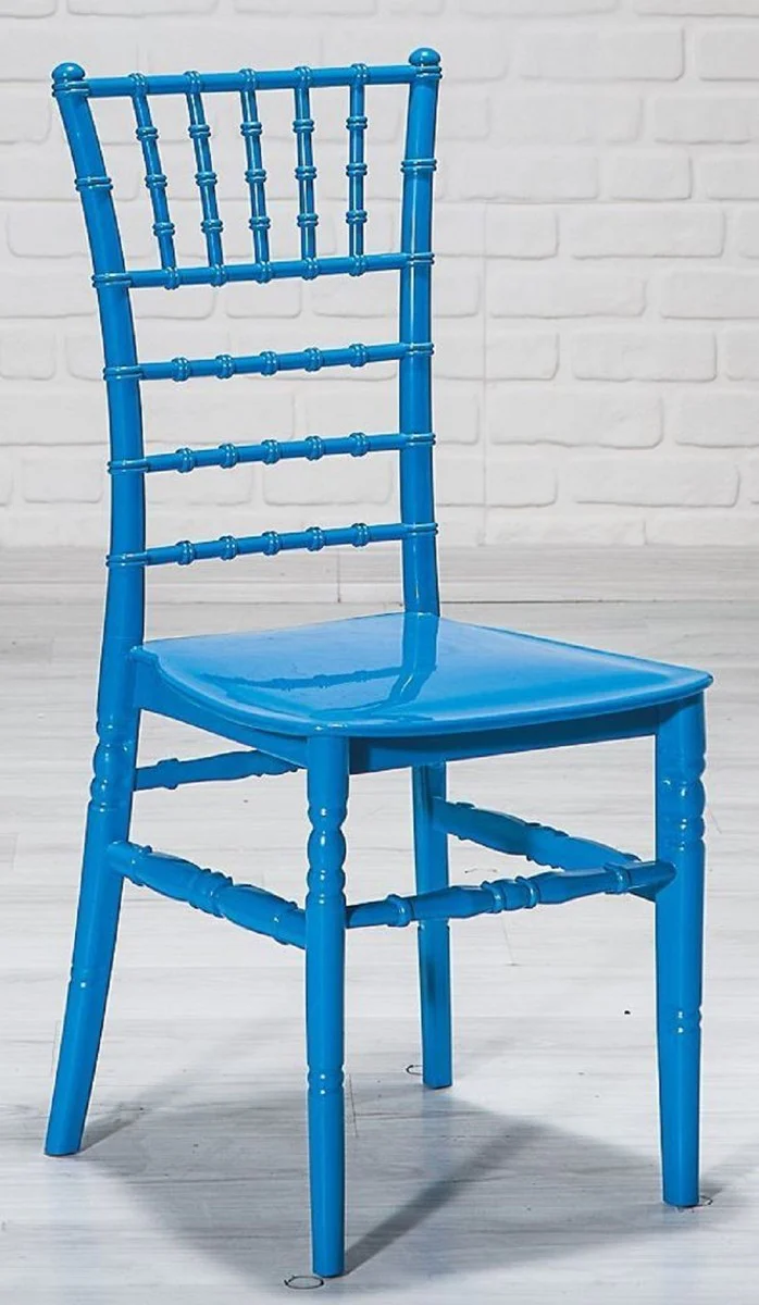 Designer acrylic chair set blue 40 x 46 x H. 92.5 cm - Dining room chairs - Acrylic dining room furniture