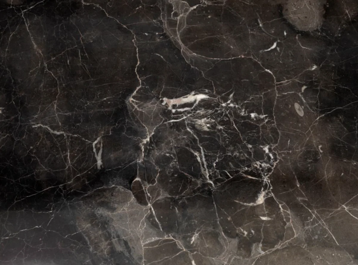 Luxury Art Deco Designer Coffee Table Nickel with Marble Top - Living Room Salon Table - Hotel Furniture