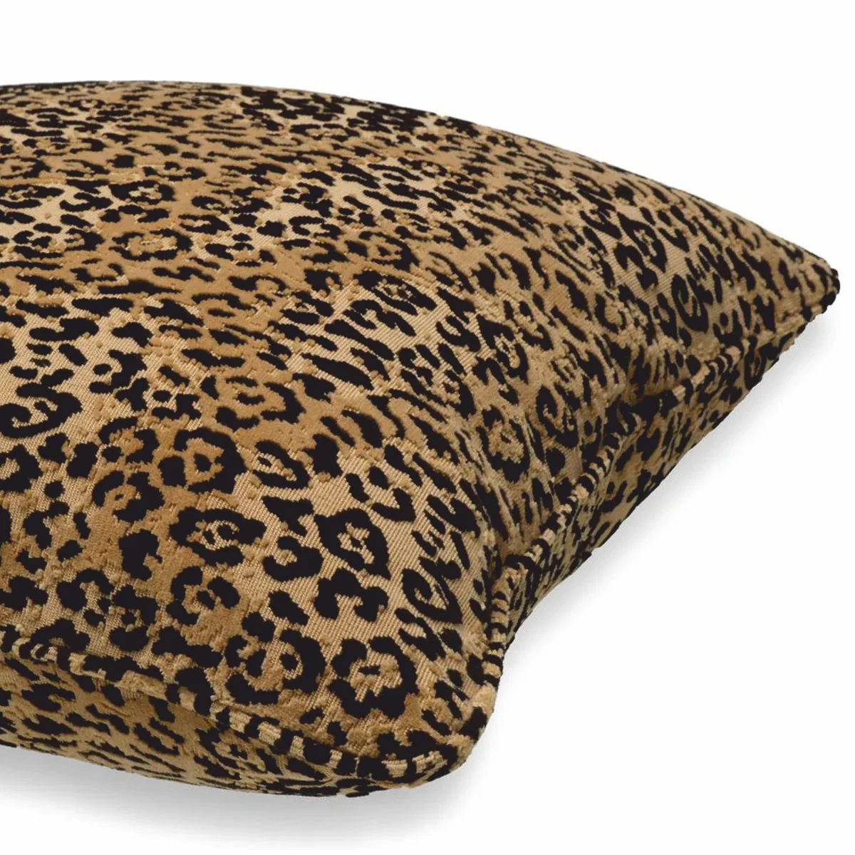 Luxury decorative cushion leopard beige / black 60 x 60 cm - decorative accessories