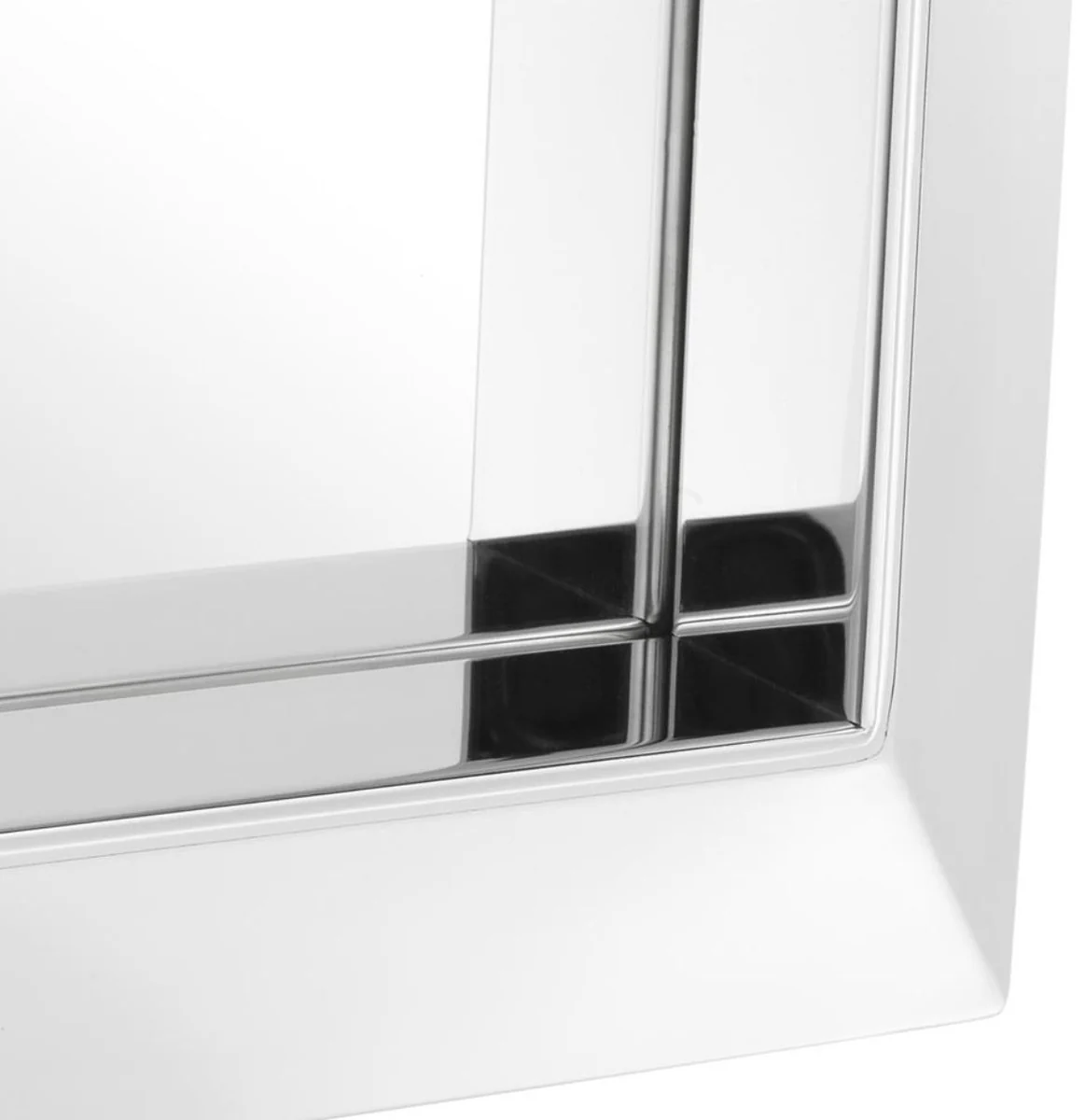 Luxury mirror silver 31 x 7 x H. 31 cm - stainless steel wall mirror