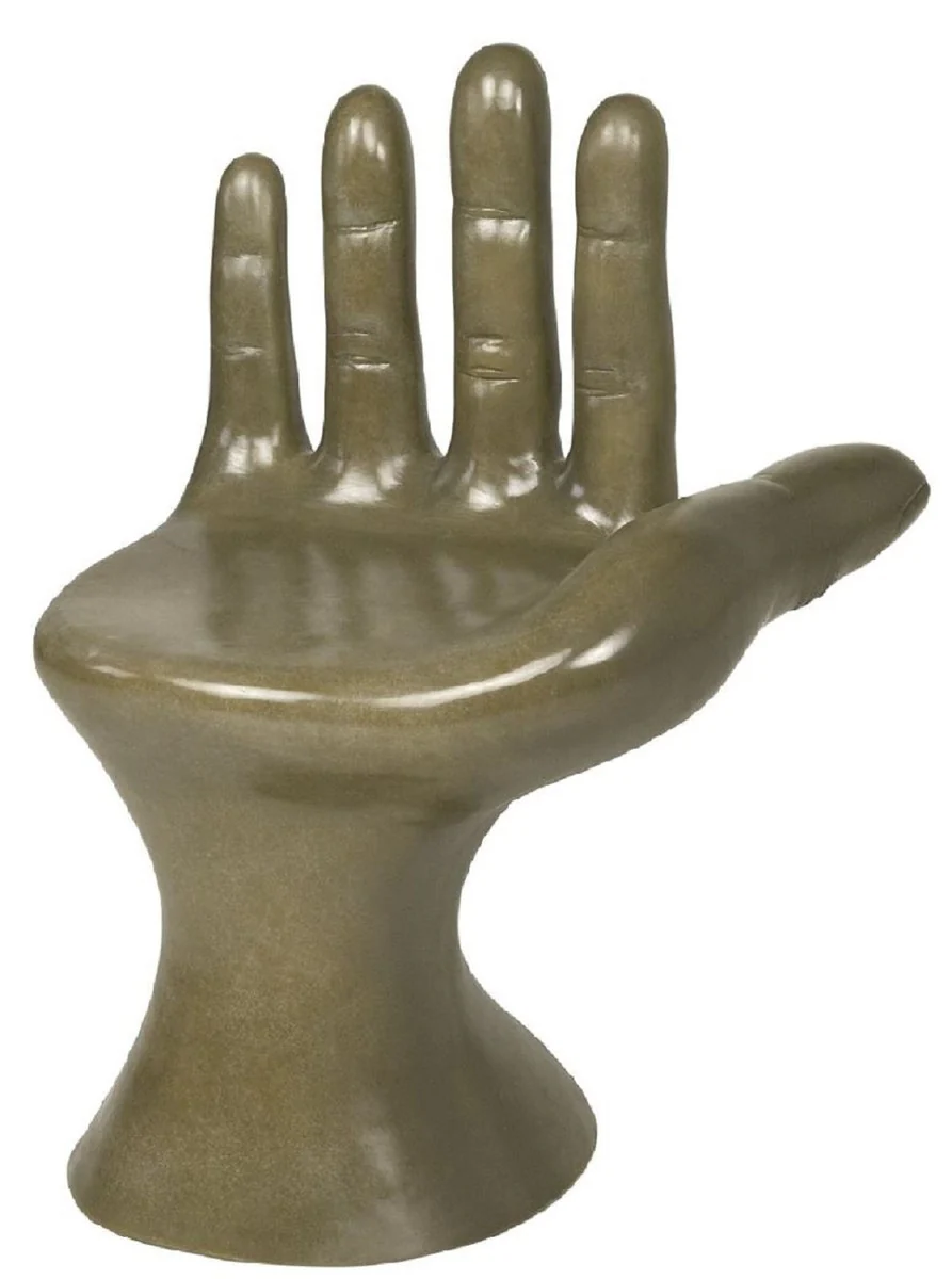 Luxury designer chair hand moss green 60 x 50 x H. 89 cm - Fiberglass chair - Luxury furniture - Designer furniture - Fiberglass furniture