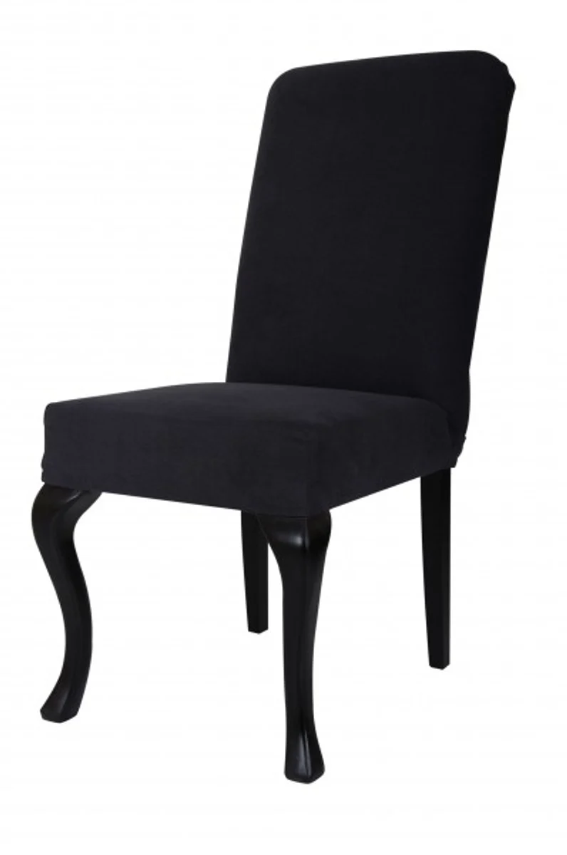 Designer Baroque Dining Room Chair ModEF 231 Black/Black - Hotel Furniture - Beech Wood