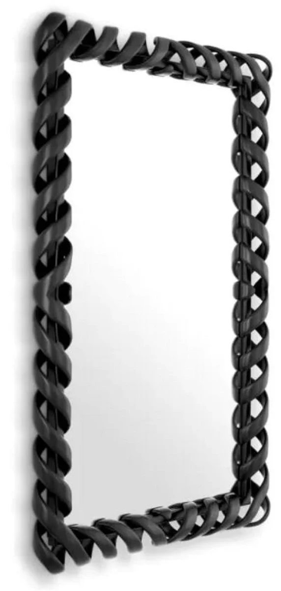 Luxury mahogany mirror black H. 141 cm