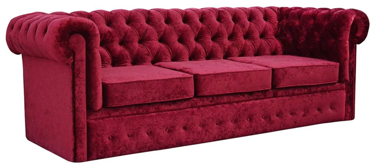 Luxury Chesterfield velvet sofa 235 x 93 x H. 84 cm - Various colors - Chesterfield furniture