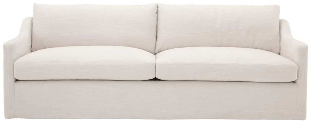Luxury living room sofa white 230 x 100 x H. 75 cm - Living room furniture