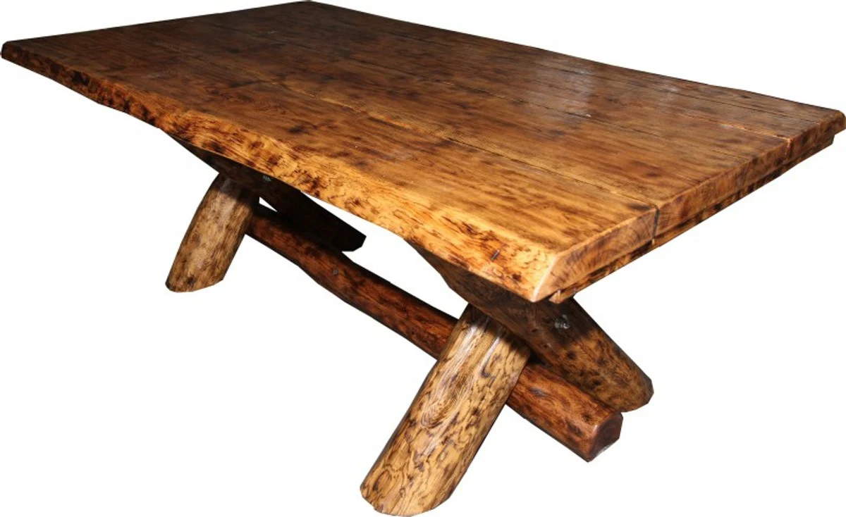 Rustic oak dining table 200 x 115 cm - solid and heavy from - guest house table dining table knight table - restaurant furniture