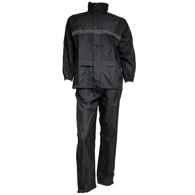 IMPERMEABLE OUTLET MOTO 2PC NEGRO