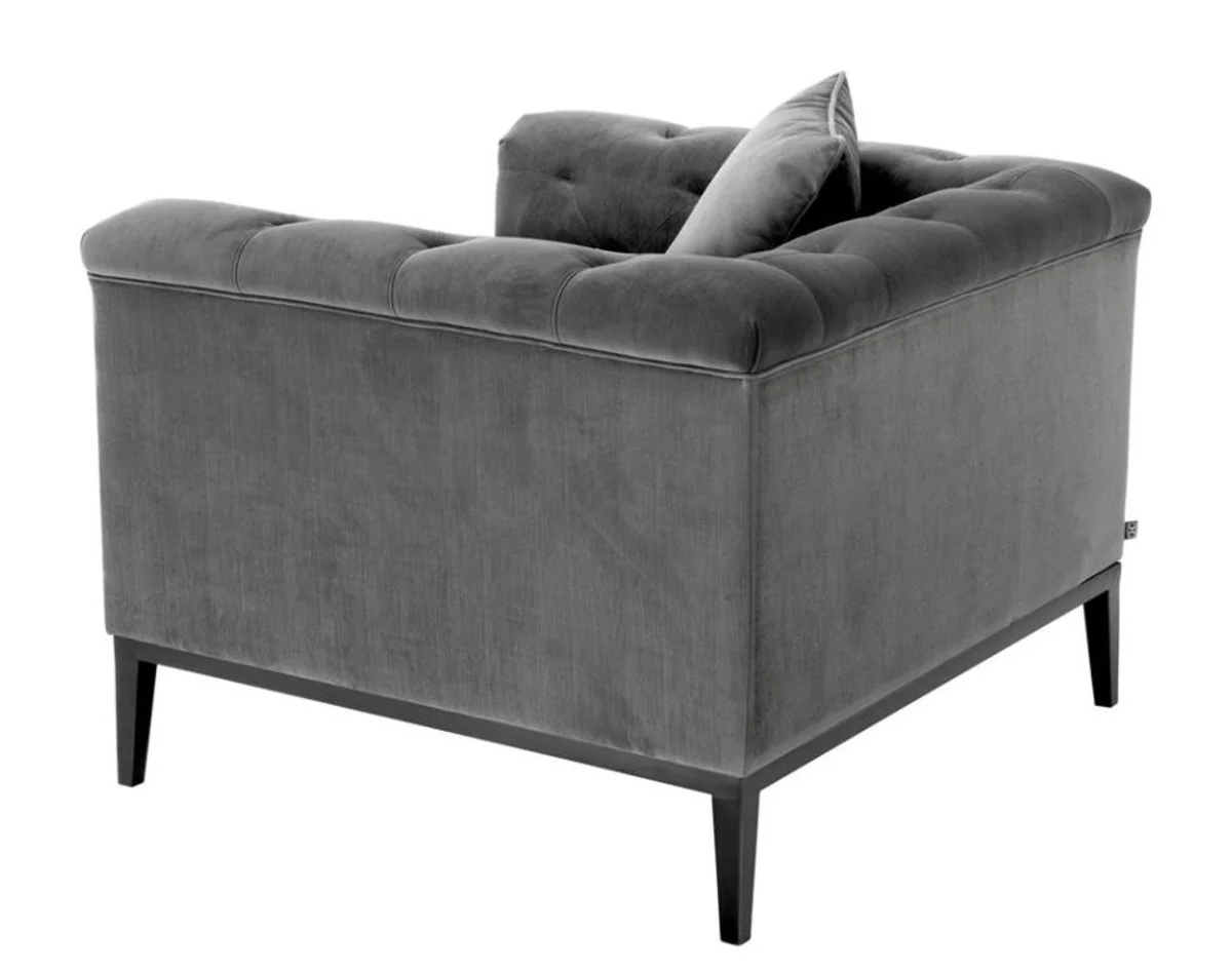 Luxury armchair gray - living room furniture