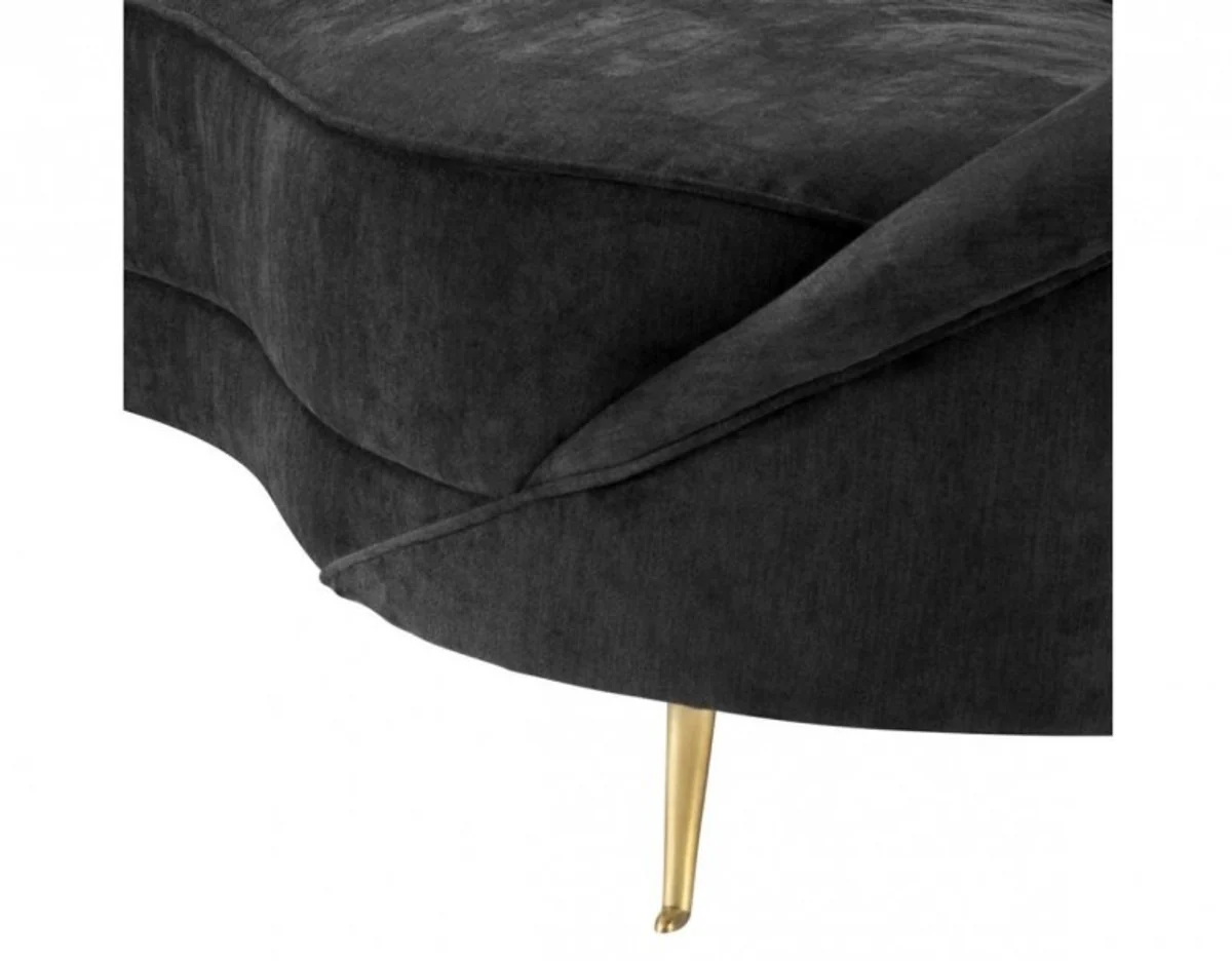 Luxury Black Curved Sofa - Luxury Hotel Furniture