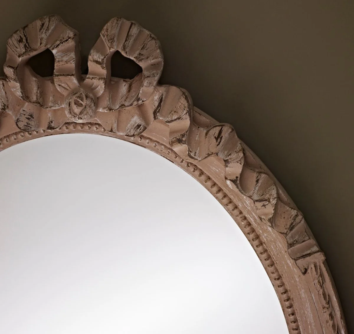 Baroque living room mirror beige 36.5 x H. 50 cm - living room furniture in the baroque style