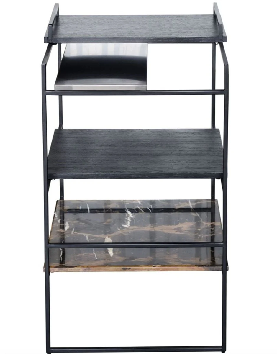 Luxury designer side table black 45 x 45 x H. 80.5 cm - designer furniture