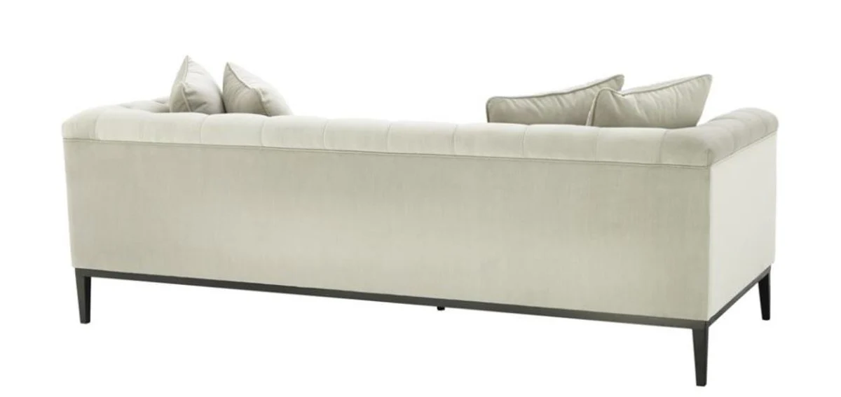 Luxury Sofa Light Gray Black - Living Room Furniture