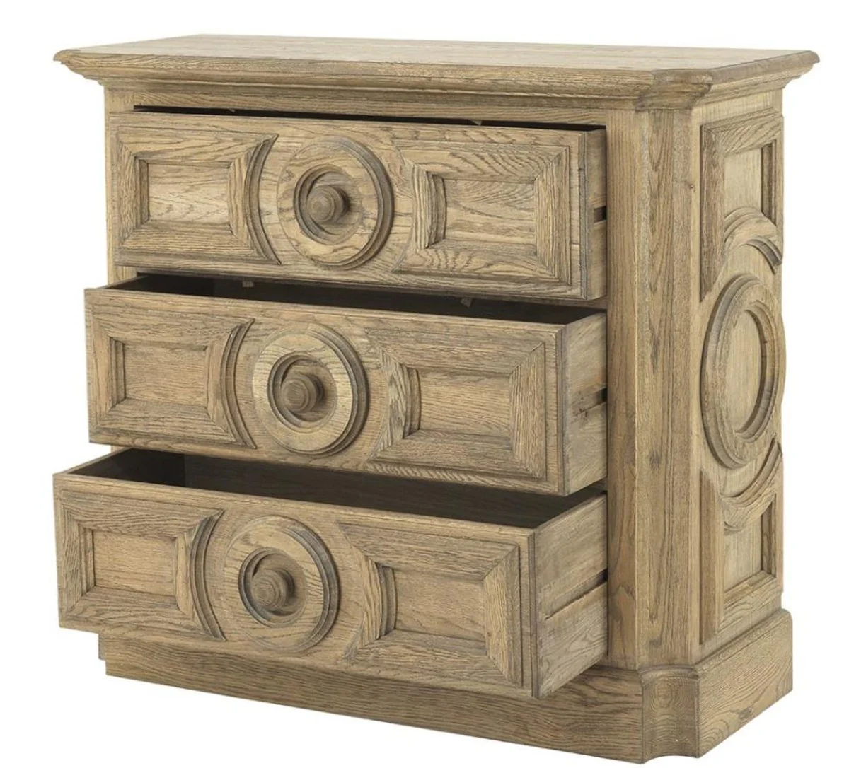 Cabinet with 3 drawers light brown - luxury quality