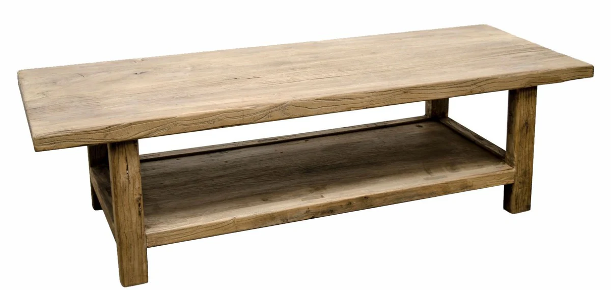 Country house style coffee table natural colors 160 x 60 x H. 45 cm - living room furniture in country house style