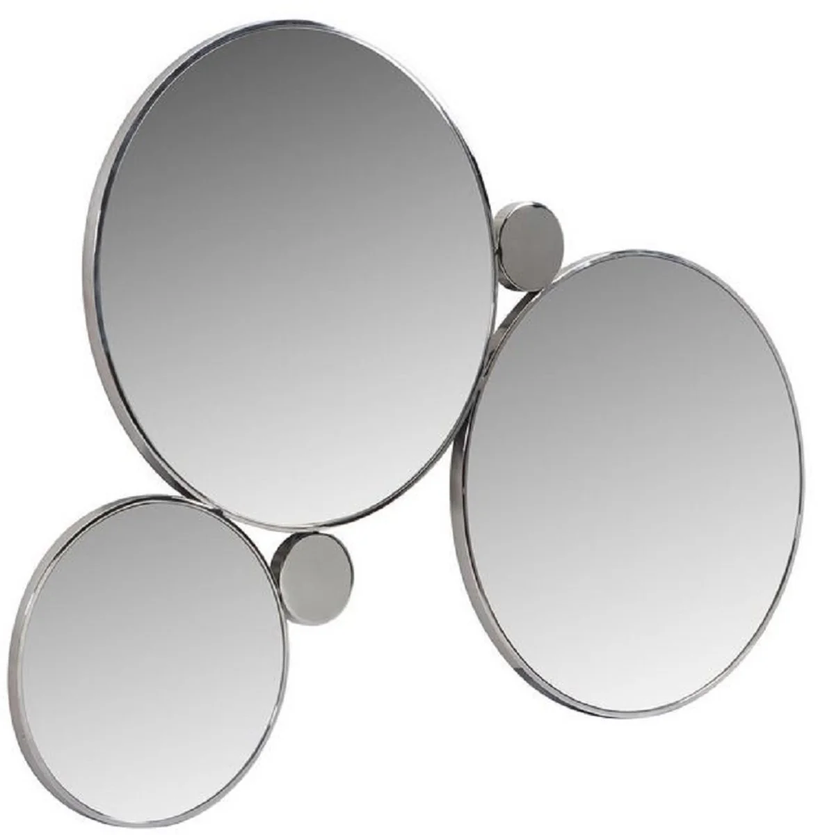 Designer wall mirror silver 167 x H. 121 cm - stainless steel mirror - luxury living room mirror