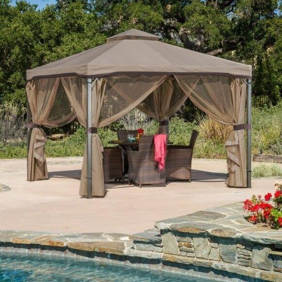 Franz 9.83 Ft. W X 9.83 Ft. D Metal Patio Gazebo