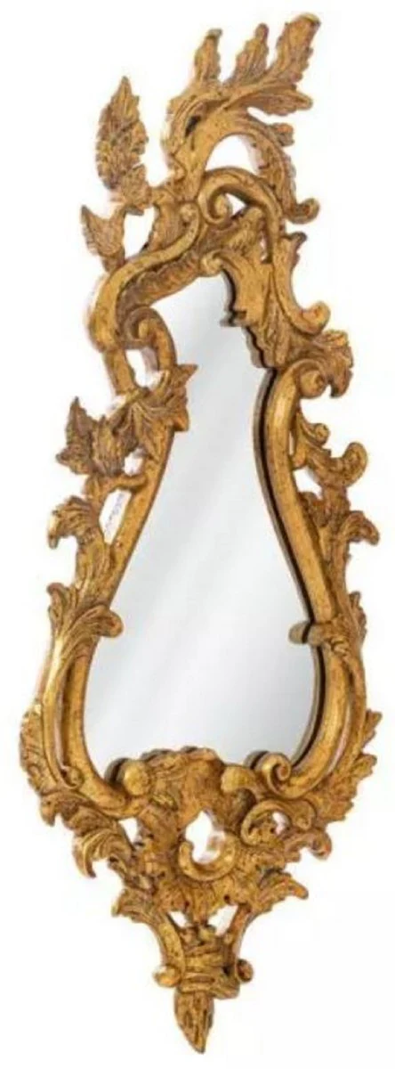 Luxury Baroque Mirror Antique Gold - Handcrafted Solid Wood Wall Mirror in Baroque Style - Luxury Furniture in Baroque Style - Baroque Furniture - Noble & Magnificent