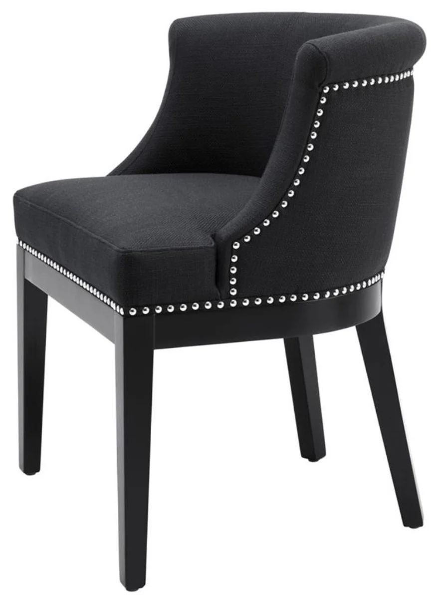 Luxury dining room chair black 59 x 56 x H. 80 cm - Restaurant Furniture