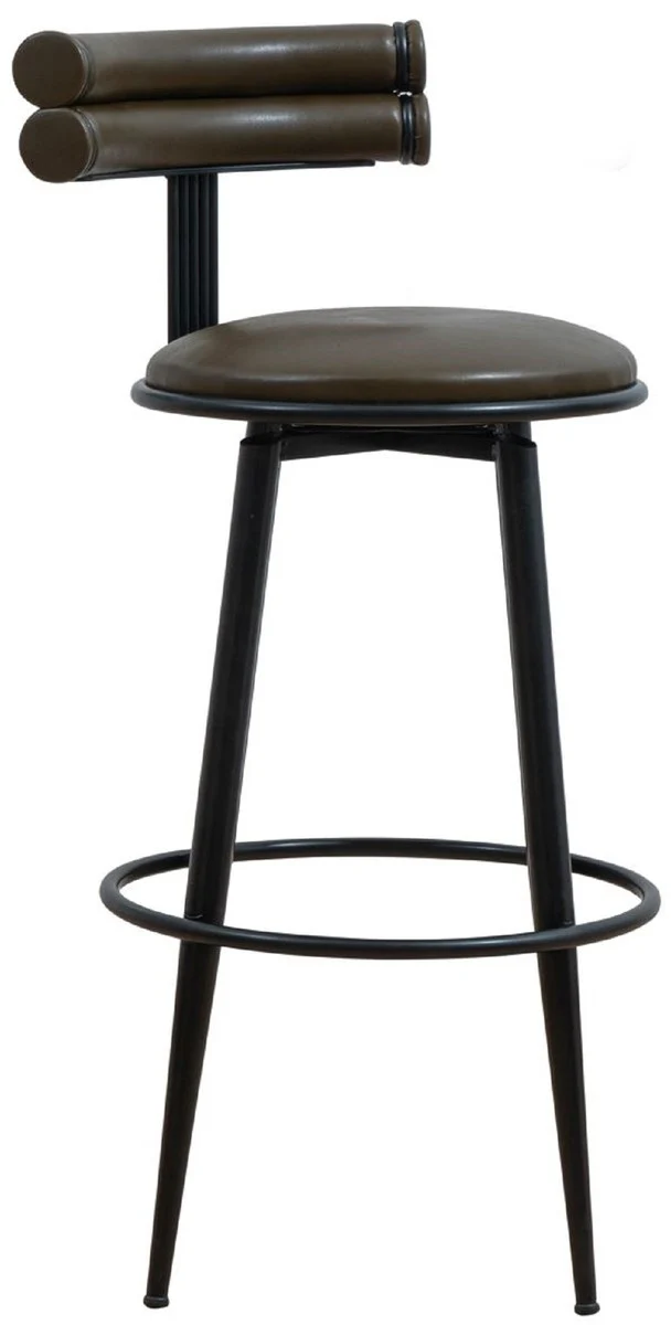 Luxury bar chair dark brown / black H. 98 cm