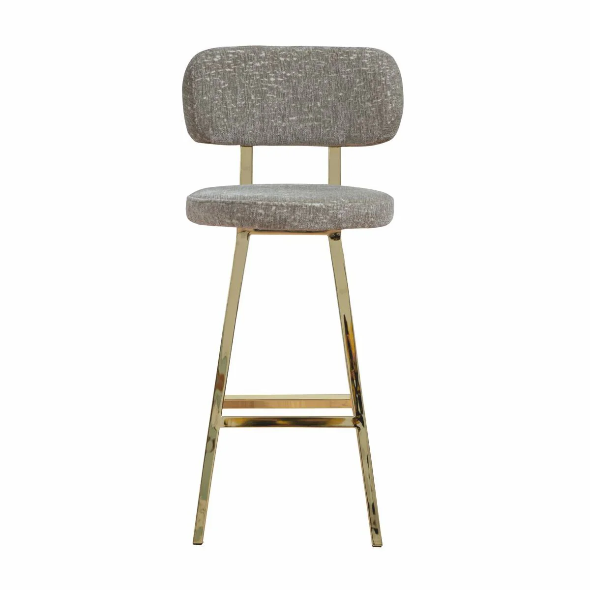 Luxury bar chair set of 6 gray / gold H. 106 cm - bar furniture
