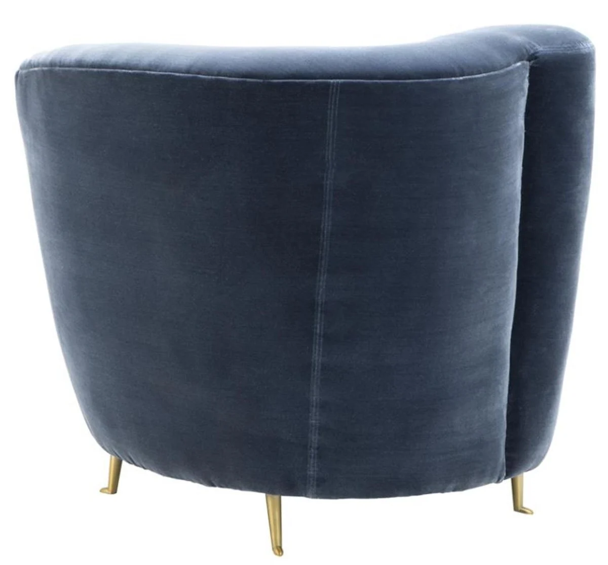 Designer armchair blue 91 x 85 x H. 74 cm - luxury collection