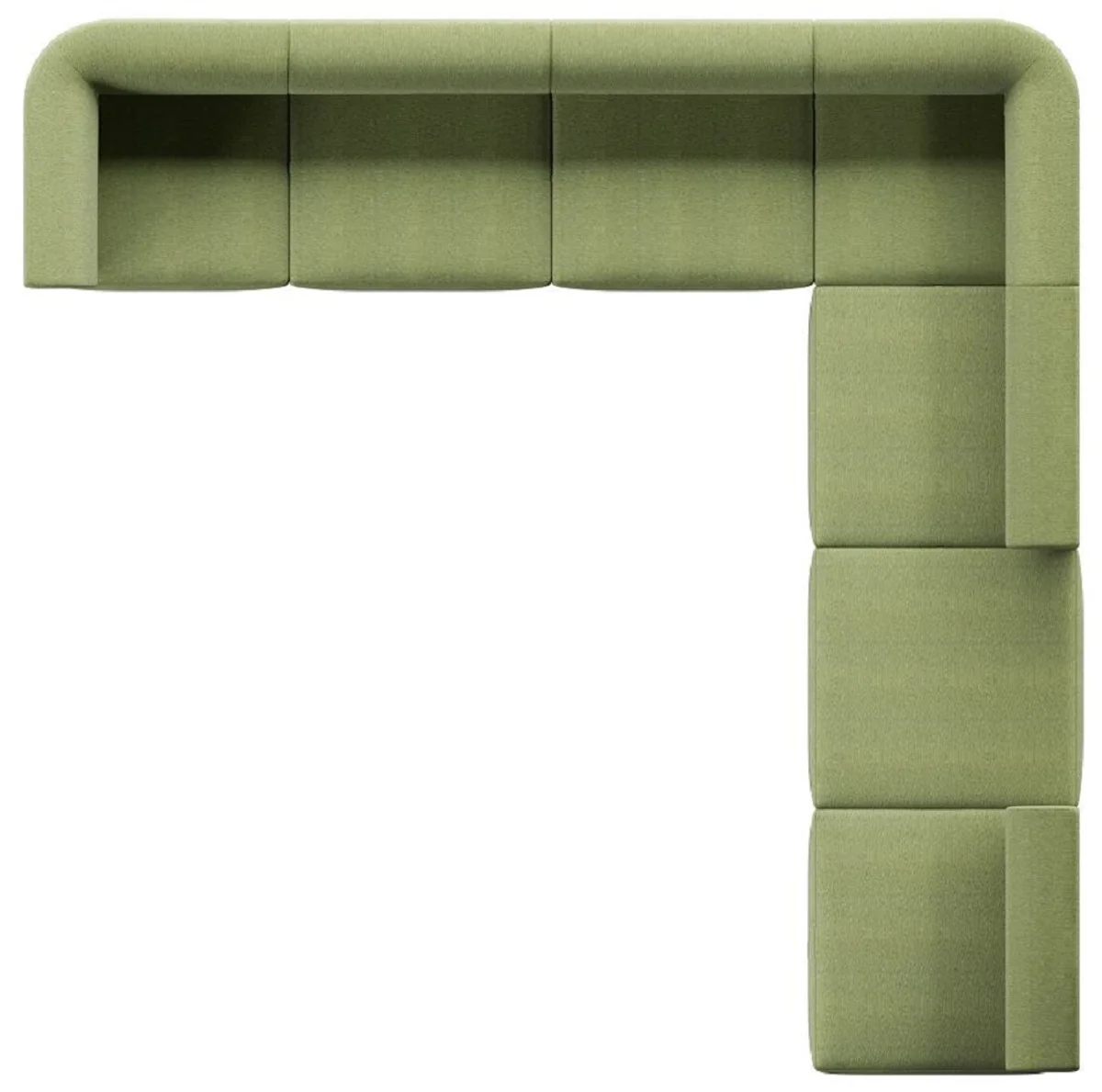 Luxury corner sofa green 360 x 360 cm - Modular living room sofa - Luxury living room furniture
