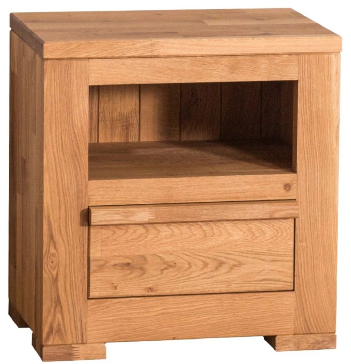 Country house style bedside table with drawer natural colors 47 x 32 x H. 50 cm - country house style bedroom furniture
