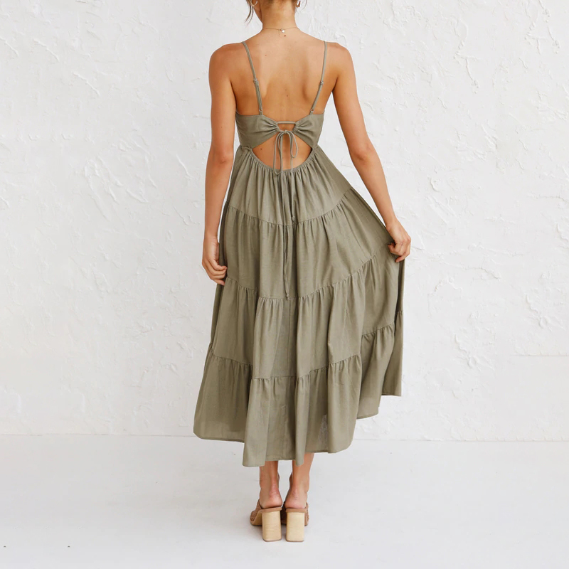 Fashion Strap Cake Dress