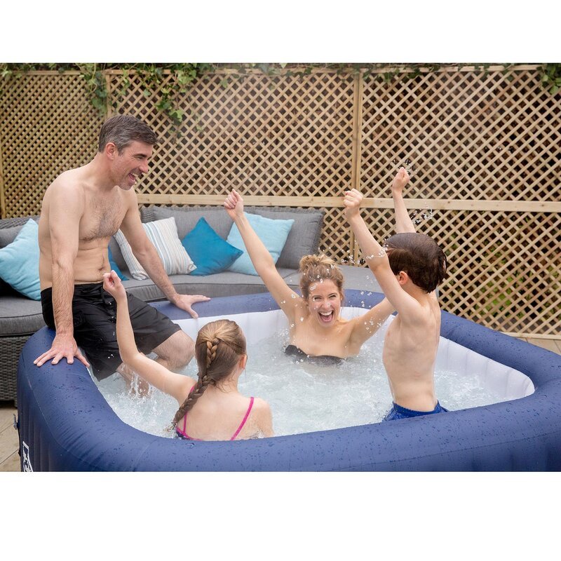 Bestway Saluspa 6 - Person 60 - Jet Vinyl Round Inflatable Hot Tub in Navy