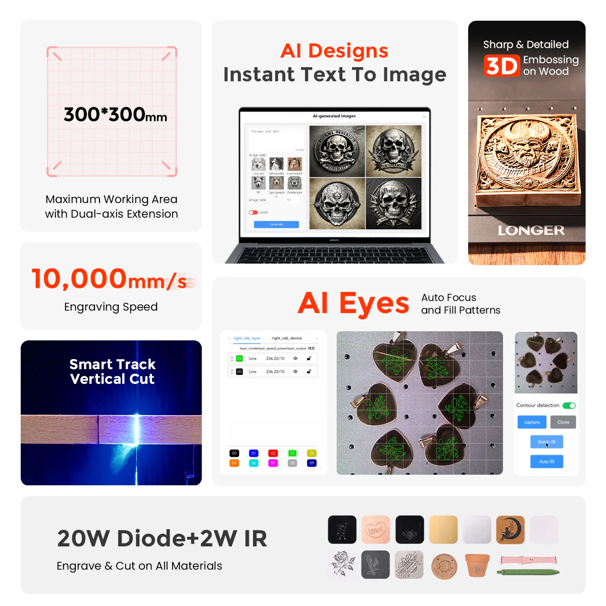 Long Nano Duo AI laser engraver